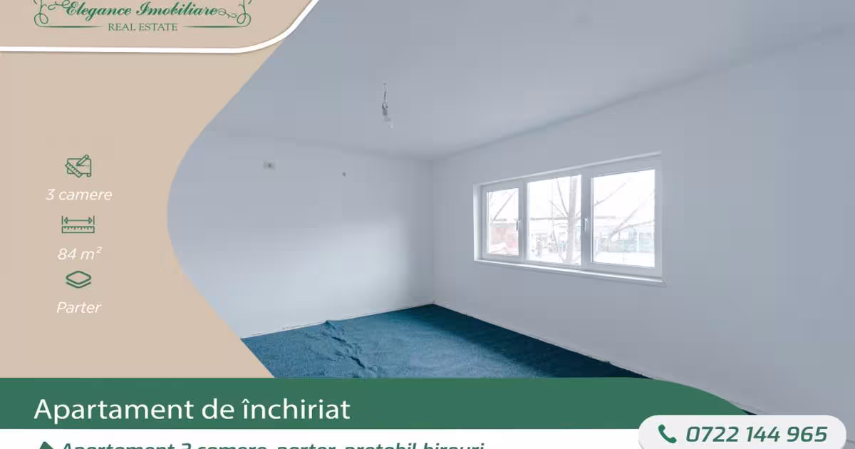 Apartament decomandat cu 3 camere în zona Miorița, Arad