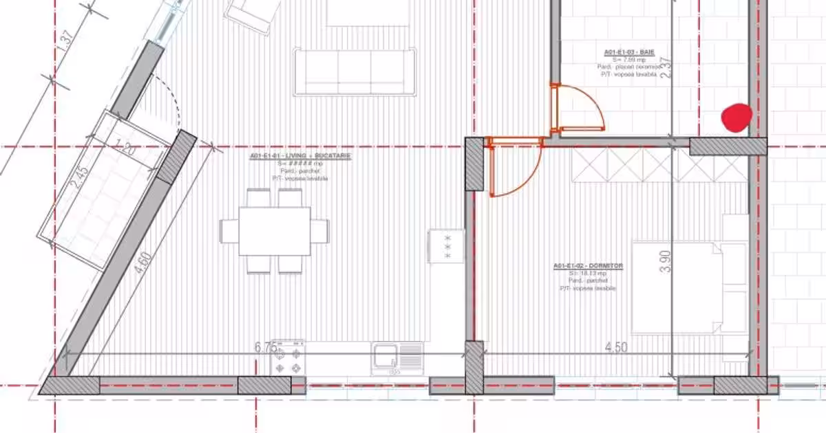 Apartament decomandat cu 2 camere în Corbeanca