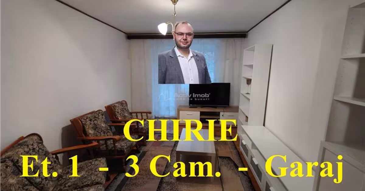 Apartament decomandat cu 3 camere în zona Vest, Oravița