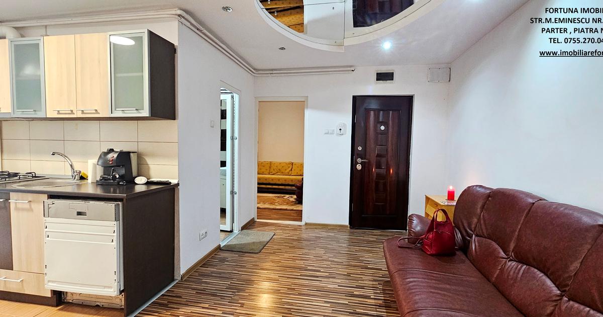 Apartament decomandat cu 2 camere în zona Dărmănești, Piatra-Neamț