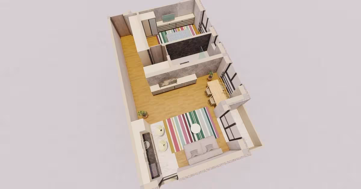 Apartament decomandat cu 2 camere în Sânandrei