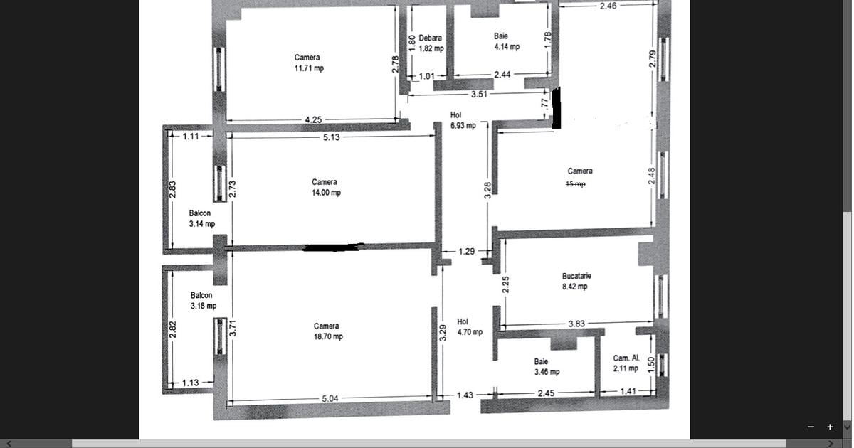 Apartament decomandat cu 4 camere în zona Complex Studențesc, Timișoara