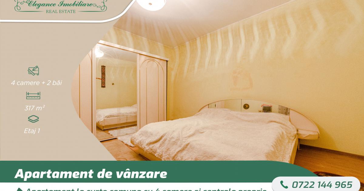 Apartament semidecomandat cu 4 camere în zona Central, Arad