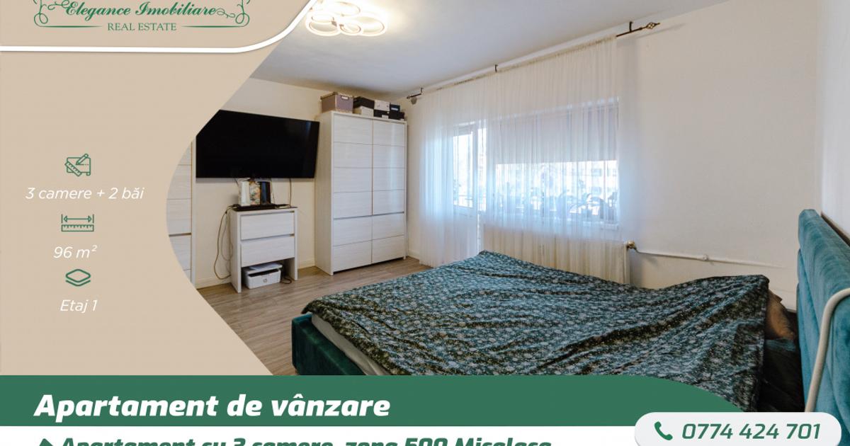 Apartament cu 3 camere în zona Micălaca, Arad