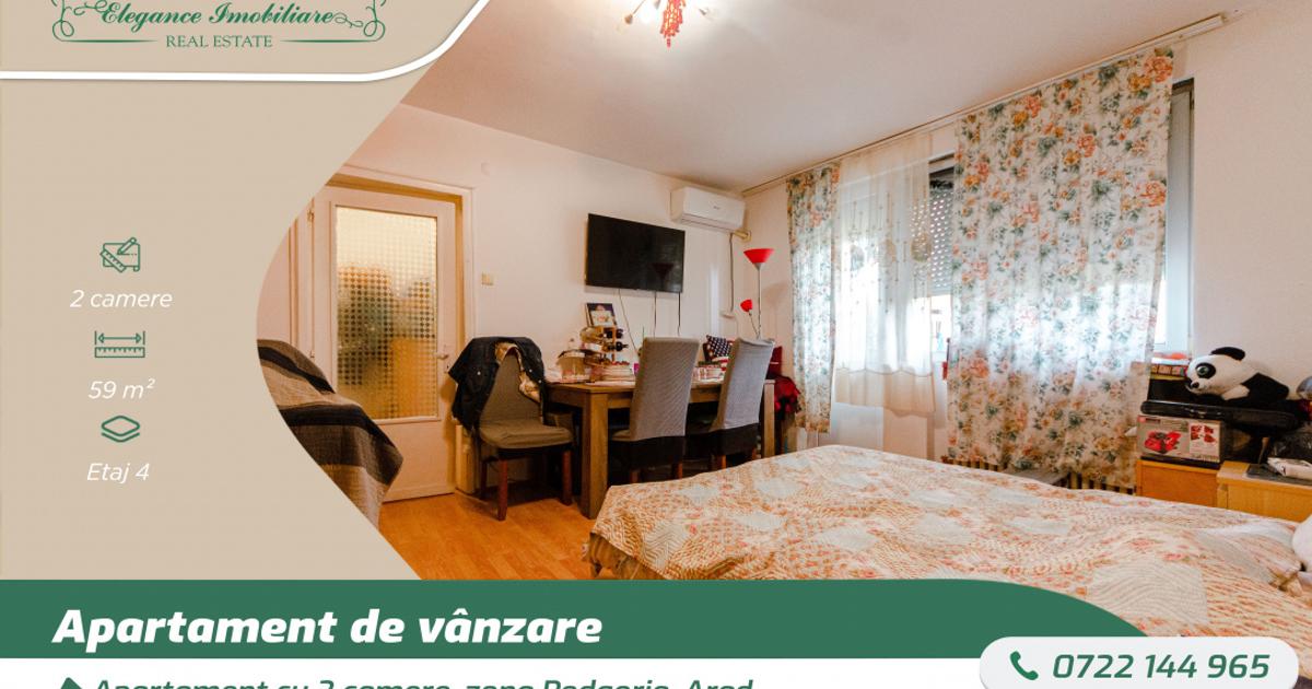 Apartament semidecomandat cu 2 camere în zona Podgoria, Arad