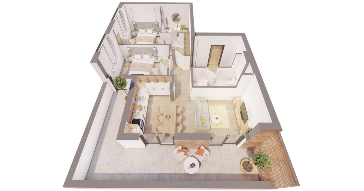 Apartament 71 mp cu 3 camere în zona UTA, Arad