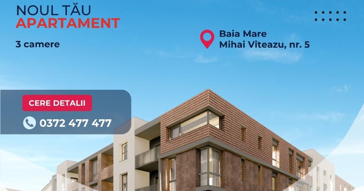 Apartament decomandat cu 3 camere în zona Orașul Vechi, Baia Mare