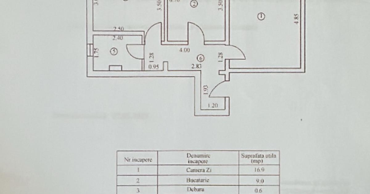 Apartament decomandat cu 2 camere în zona Plantelor, Brăila