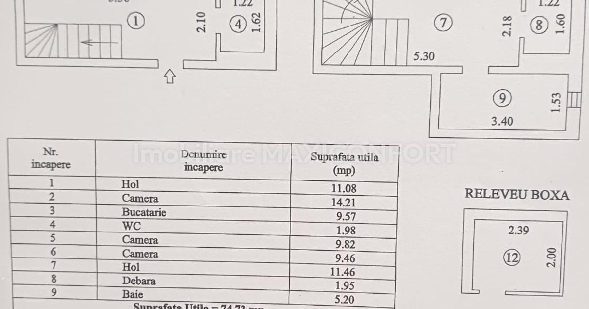 Apartament decomandat cu 3 camere în zona Ultracentral, Brăila