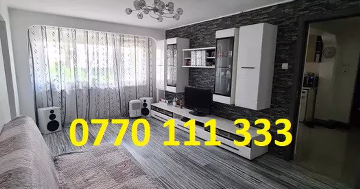 Apartament semidecomandat cu 3 camere în zona Viziru 1, Brăila