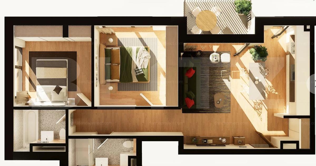 Apartament semidecomandat cu 3 camere în zona Între Lacuri, Cluj-Napoca