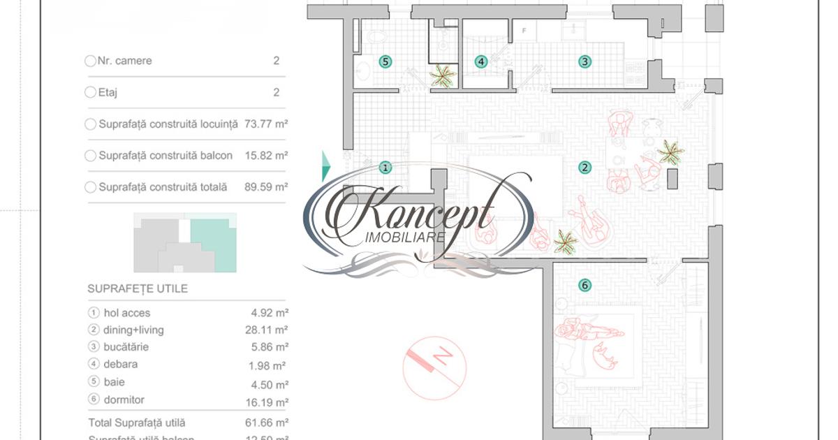 Apartament semidecomandat cu 2 camere în zona Iris, Cluj-Napoca