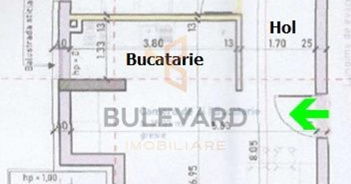 Apartament semidecomandat cu 2 camere în zona Mărăști, Cluj-Napoca