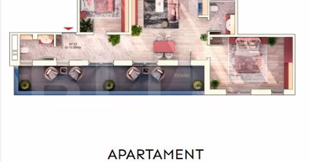 Apartament semidecomandat cu 3 camere în zona Mărăști, Cluj-Napoca