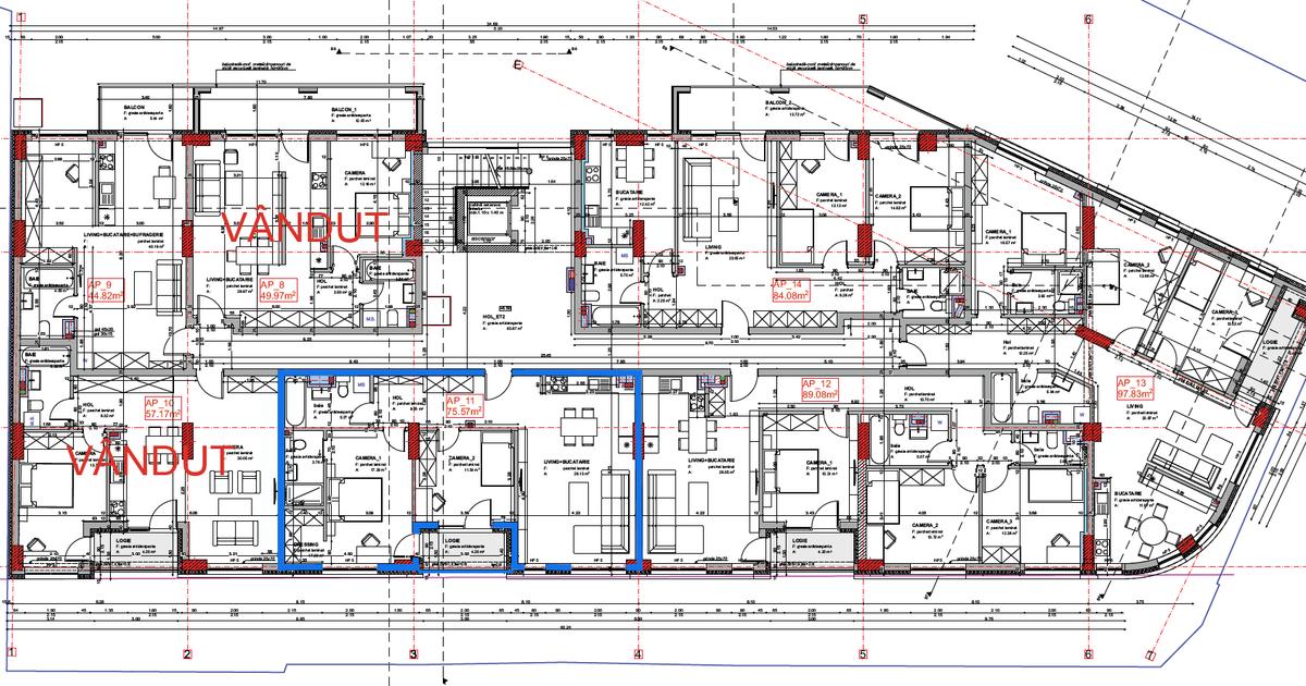 Apartament decomandat cu 3 camere în zona Mărăști, Cluj-Napoca