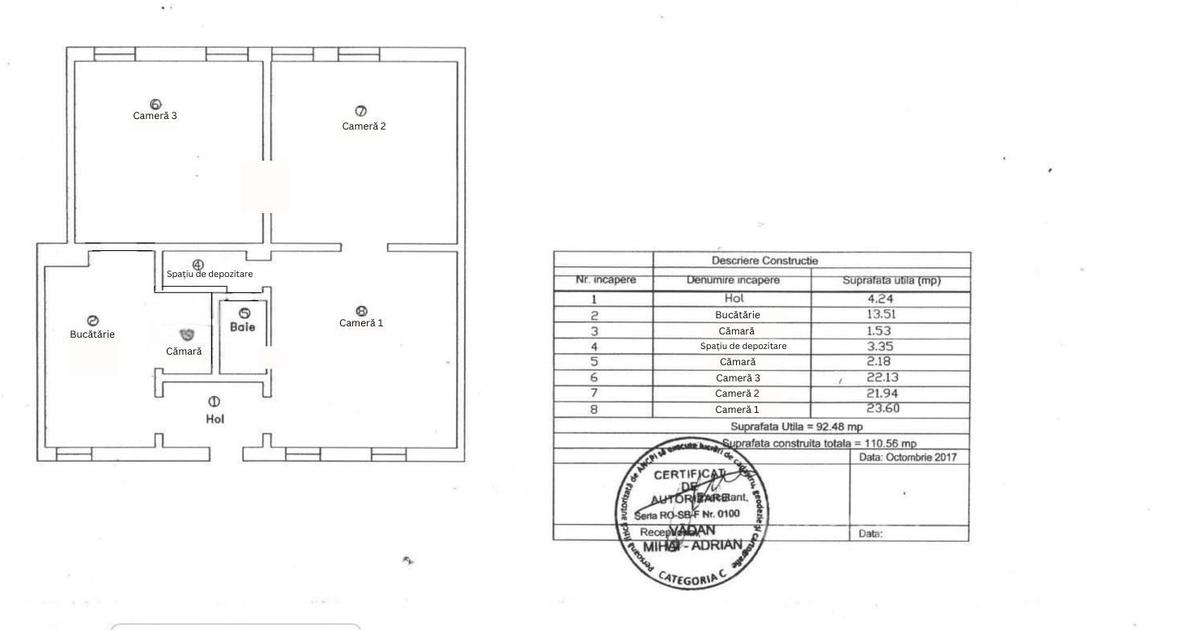 Apartament circular cu 4 camere în zona Mărăști, Cluj-Napoca