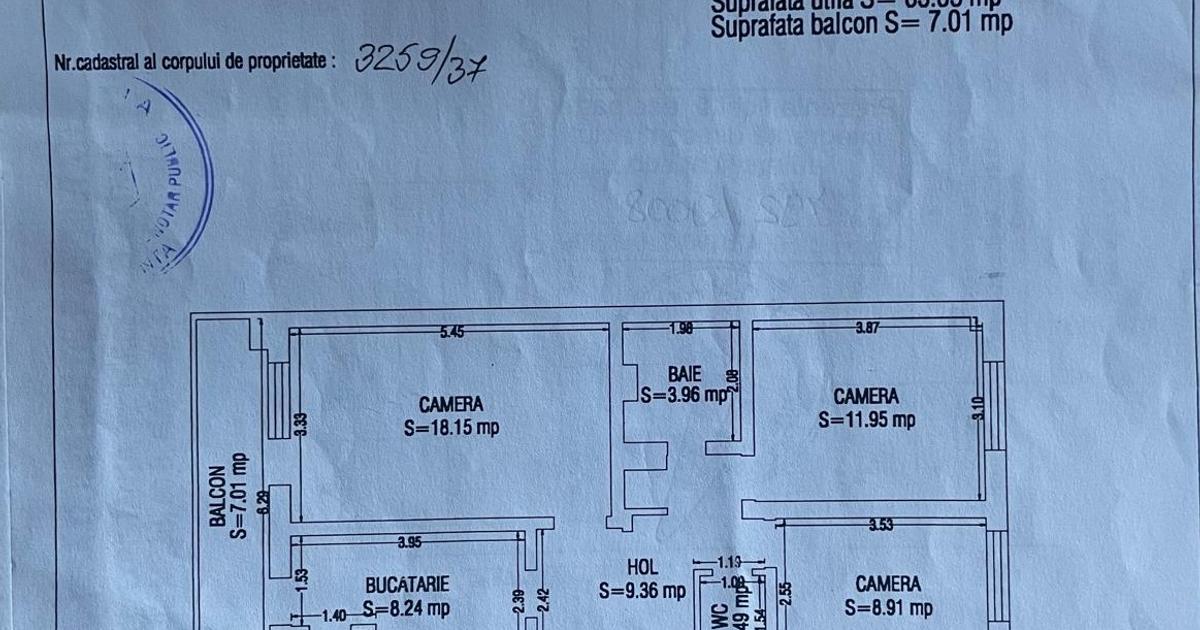 Apartament decomandat cu 3 camere în zona Tomis II, Constanța