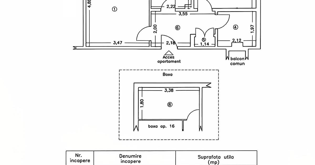 Apartament decomandat cu 2 camere în zona Tomis Nord, Constanța