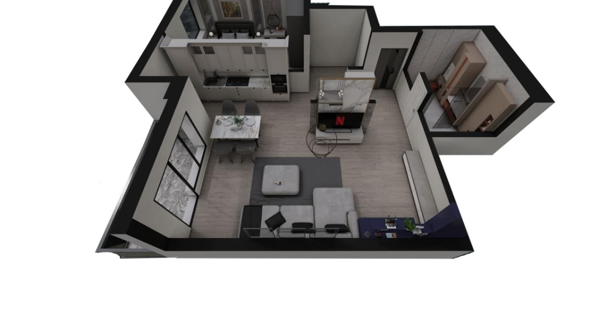 Apartament decomandat cu 2 camere în zona Tomis Plus, Constanța