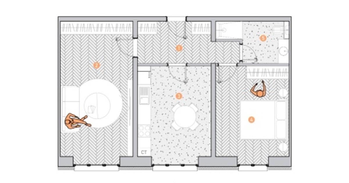 Apartament 77 mp cu 2 camere în zona Central, Galați