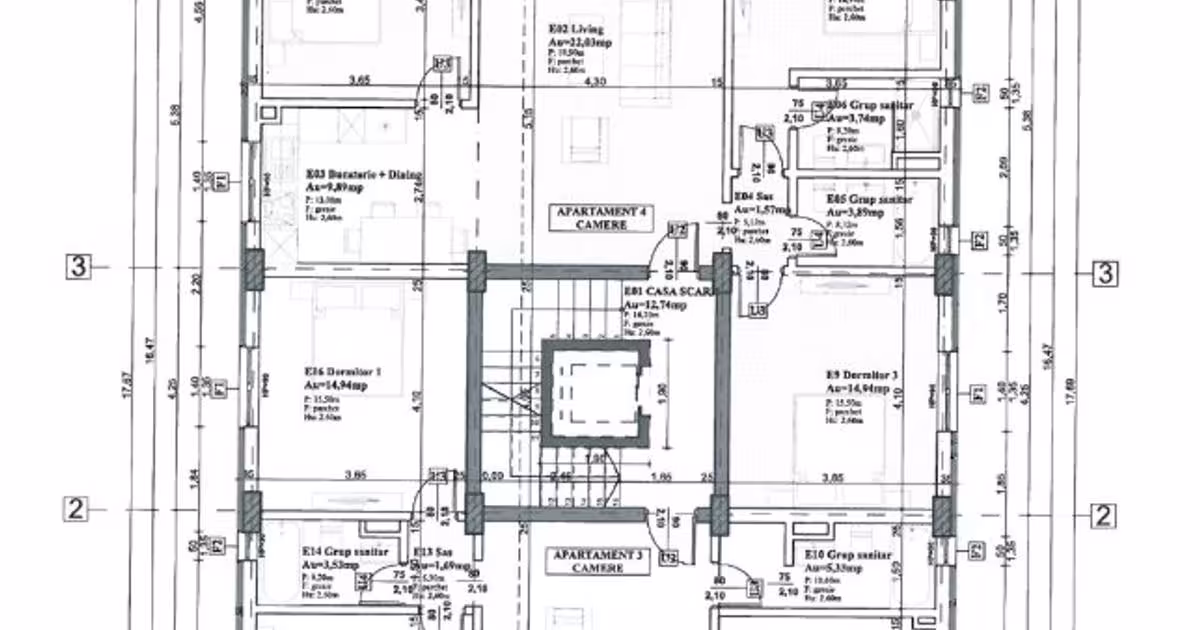 Apartament decomandat cu 4 camere în zona Mazepa 1, Galați