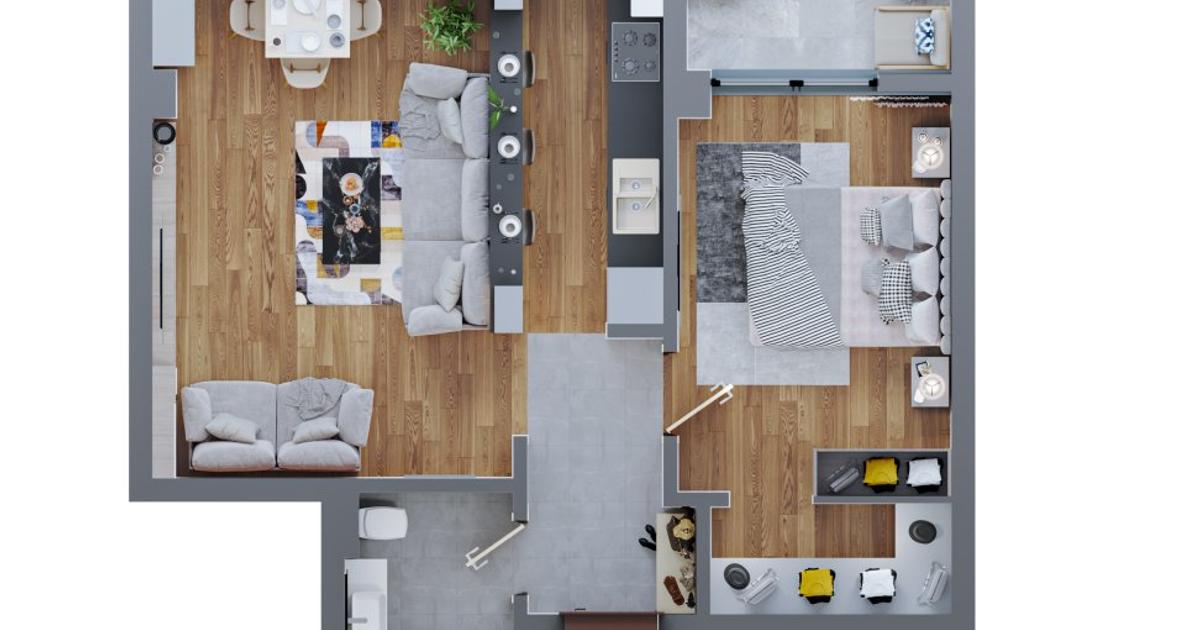 Apartament decomandat cu 2 camere în zona Dacia, Iași