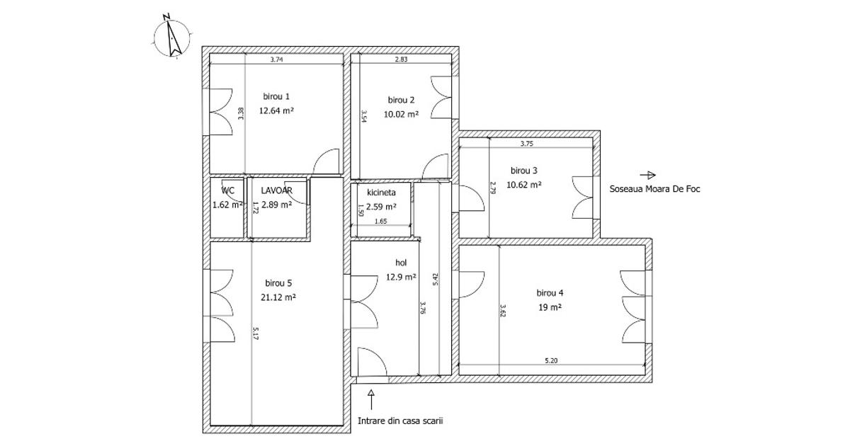 Apartament 90 mp cu 4 camere în zona Păcurari, Iași