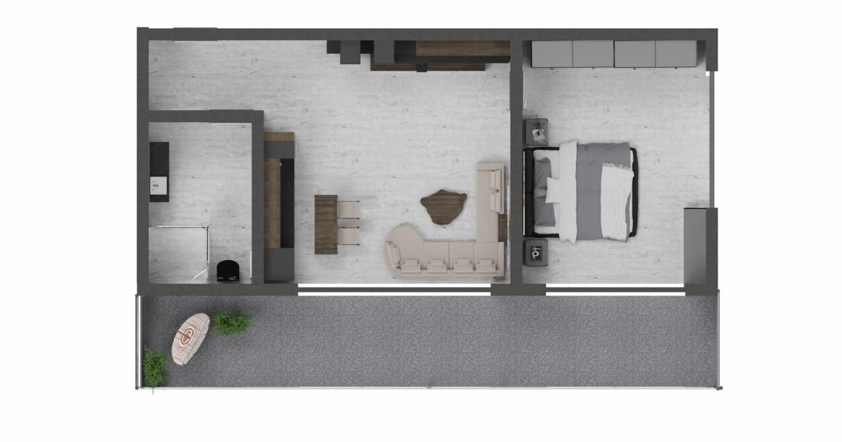 Apartament semidecomandat cu 2 camere în zona Nord, Mamaia-Sat