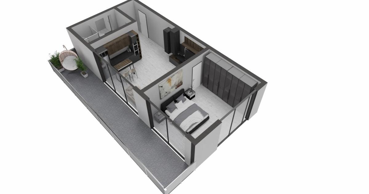 Apartament semidecomandat cu 2 camere în zona Nord, Mamaia-Sat