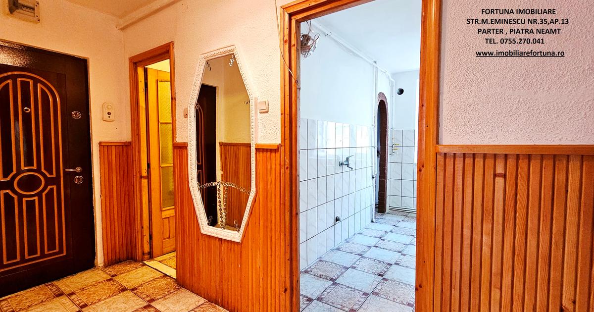 Apartament decomandat cu 3 camere în zona Calea Romanului, Piatra-Neamț