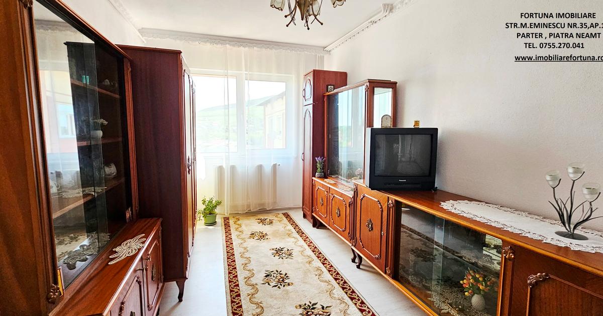 Apartament semidecomandat cu 4 camere în zona Dărmănești, Piatra-Neamț