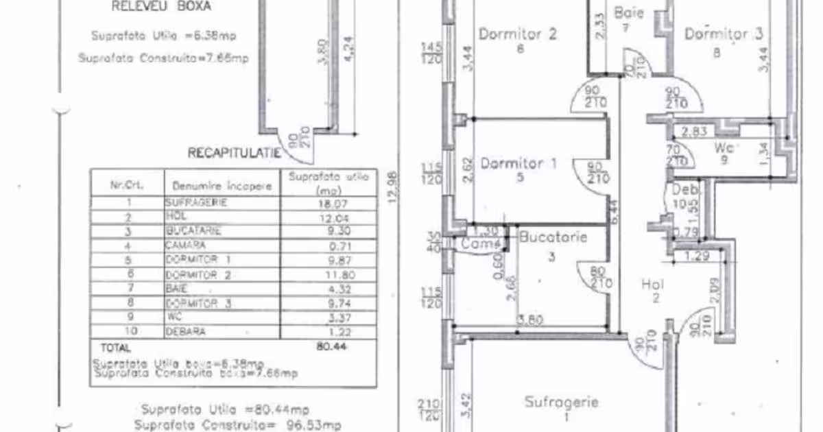Apartament decomandat cu 4 camere în zona Republicii, Ploiești