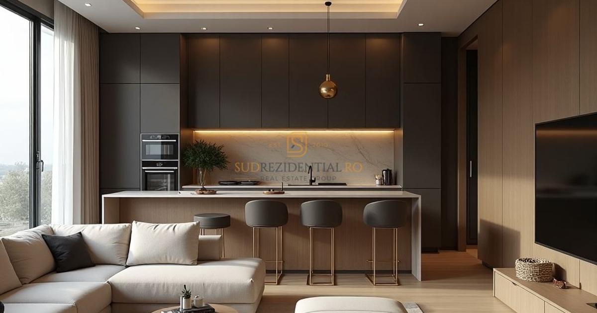 Apartament semidecomandat cu 3 camere în zona Central, Popești-Leordeni