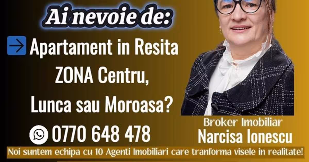 Apartament decomandat cu 3 camere în zona Ultracentral, Reșița