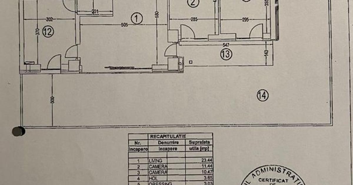 Apartament decomandat cu 3 camere în zona Băneasa, Sector 1