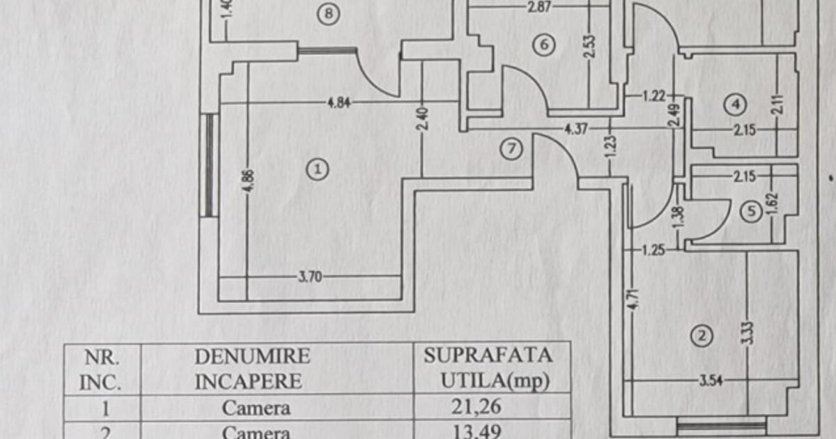 Apartament decomandat cu 3 camere în zona Bucureștii Noi, Sector 1