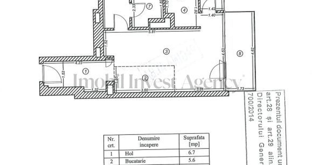 Apartament semidecomandat cu 3 camere în zona Floreasca, Sector 1