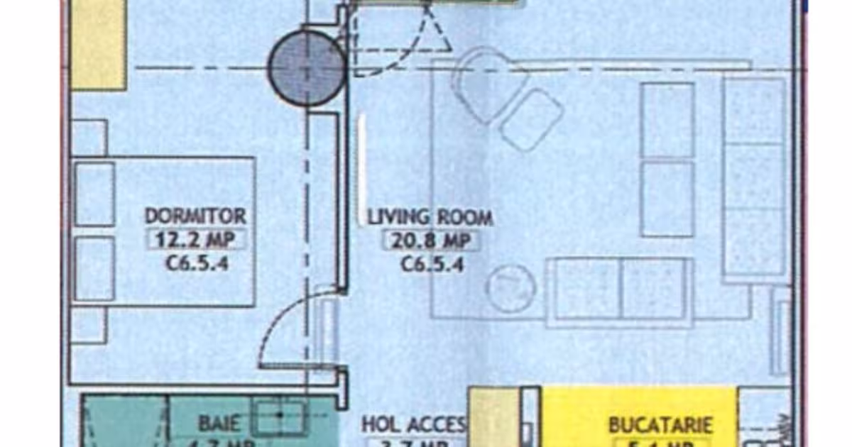 Apartament decomandat cu 2 camere în zona Pipera, Sector 1