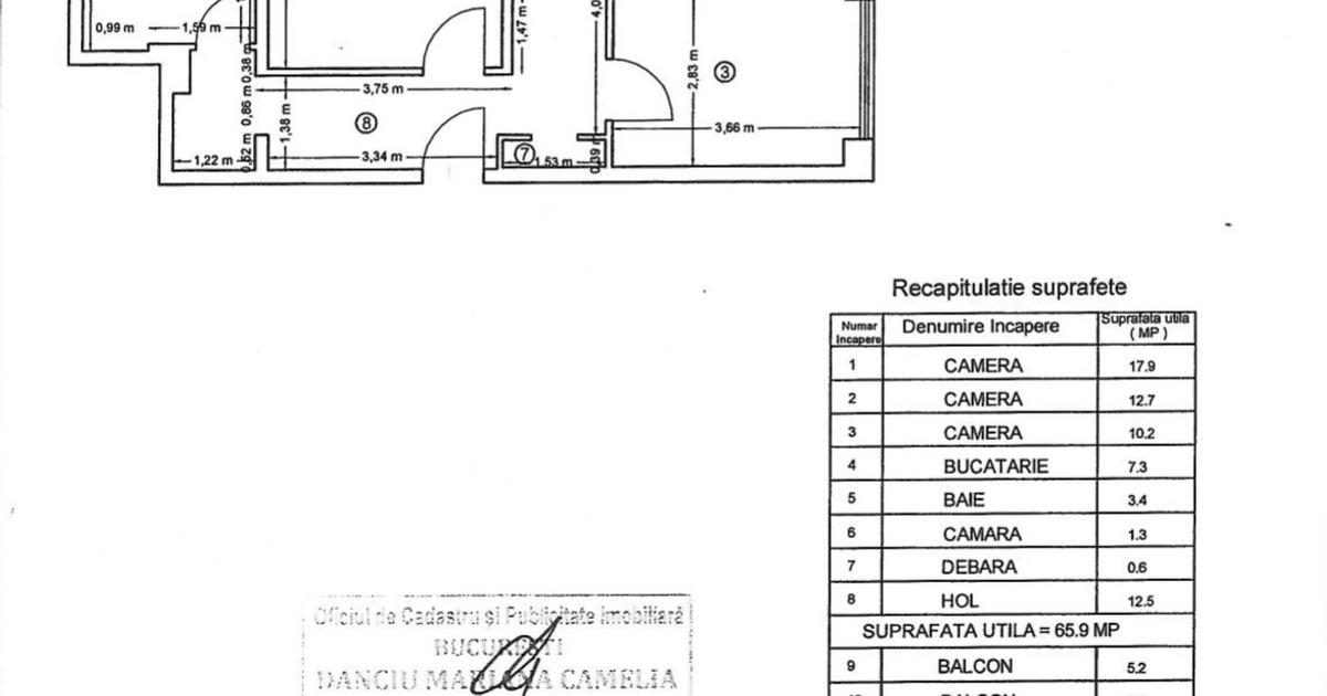 Apartament decomandat cu 3 camere în zona Doamna Ghica, Sector 2