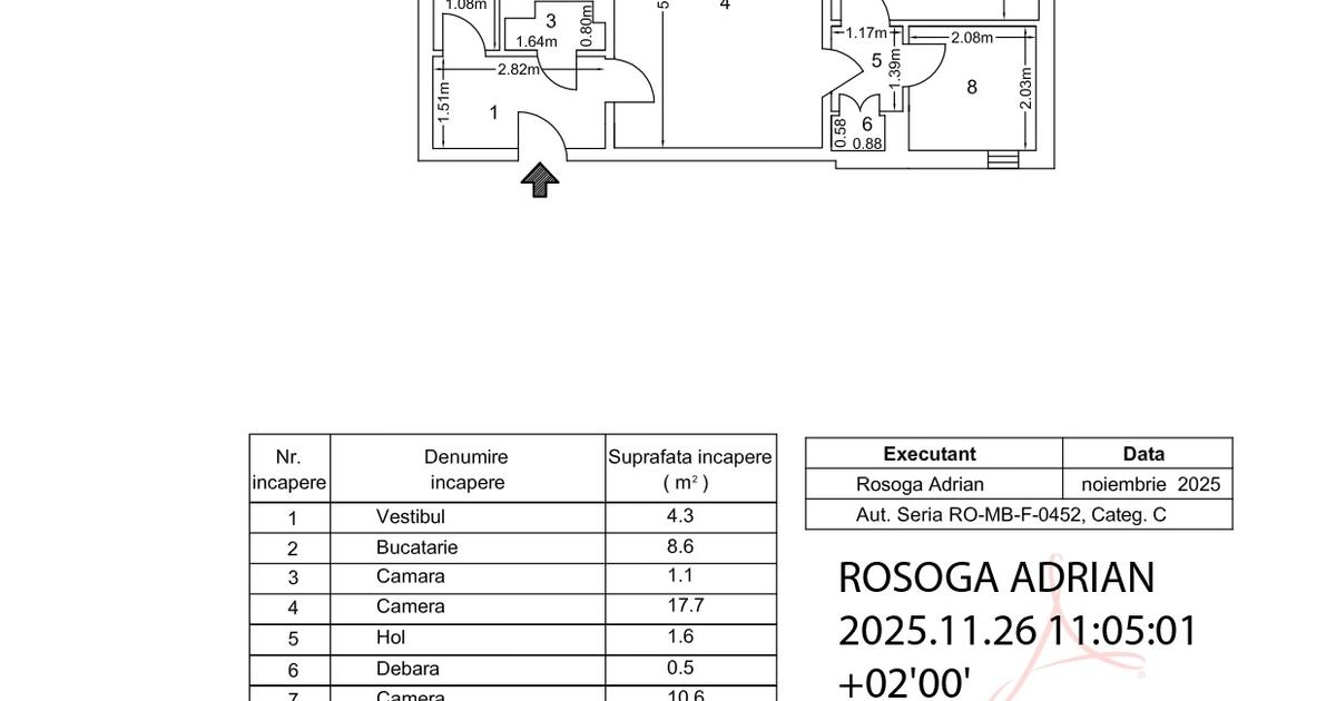 Apartament semidecomandat cu 2 camere în zona Iancului, Sector 2
