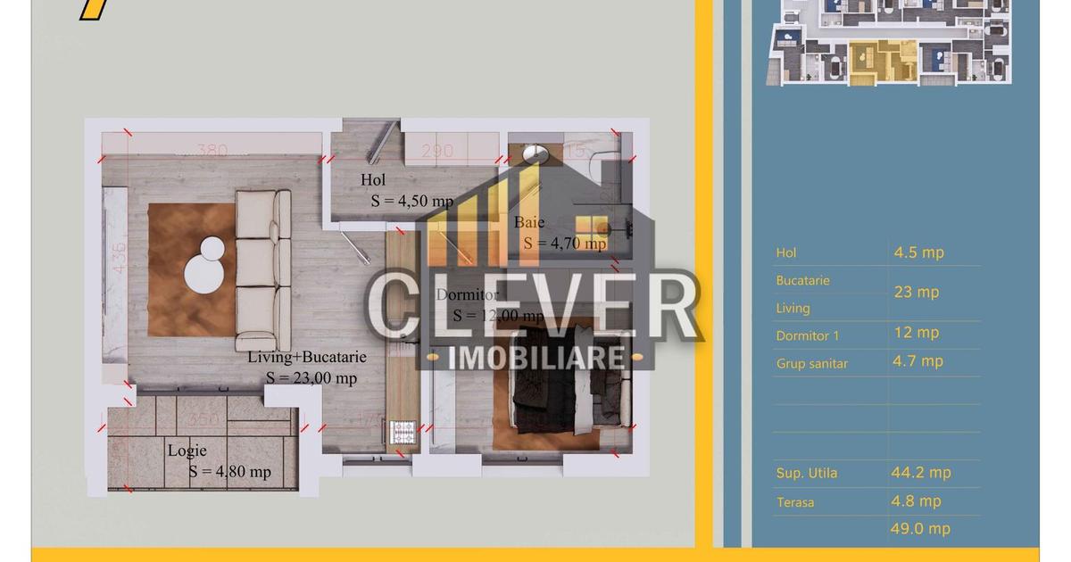 Apartament semidecomandat cu 2 camere în zona Theodor Pallady, Sector 3