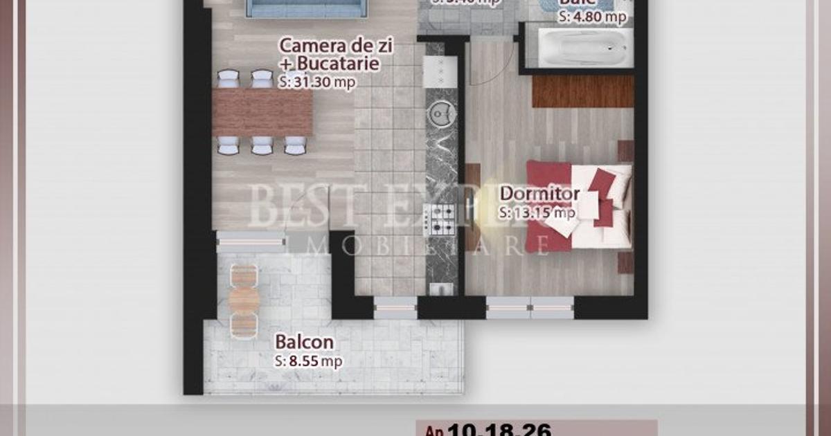 Apartament semidecomandat cu 2 camere în zona Theodor Pallady, Sector 3