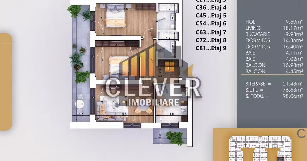 Apartament decomandat cu 3 camere în zona Theodor Pallady, Sector 3