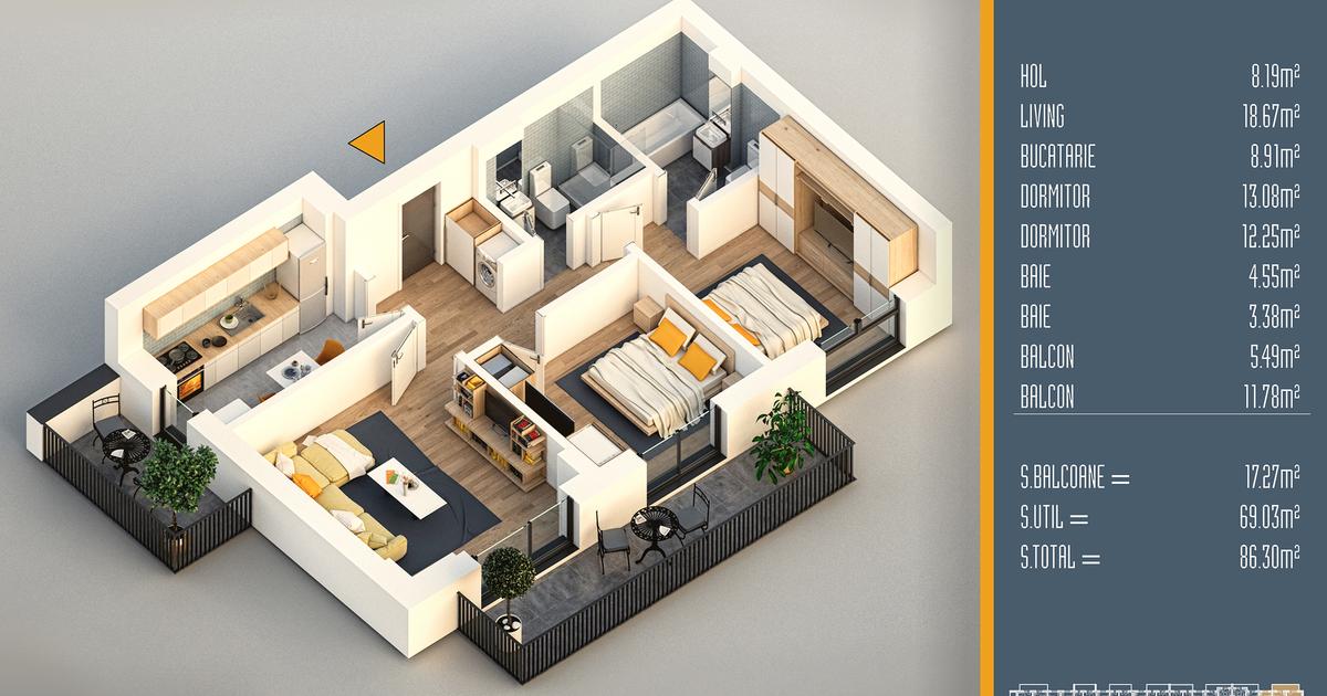 Apartament decomandat cu 3 camere în zona Theodor Pallady, Sector 3