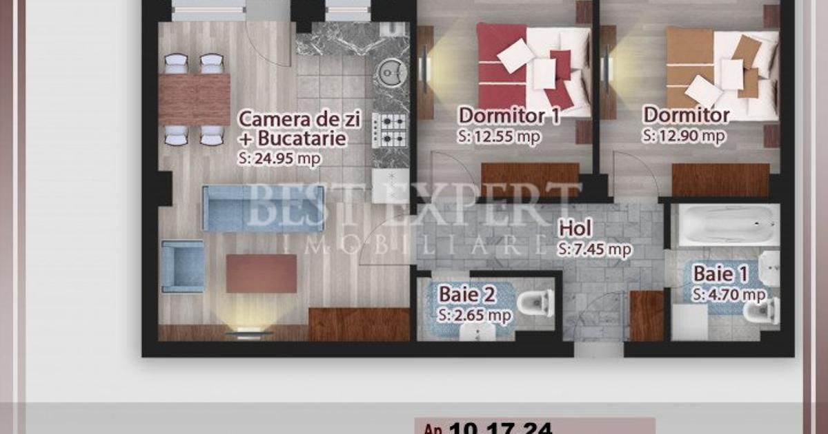 Apartament decomandat cu 3 camere în zona Theodor Pallady, Sector 3