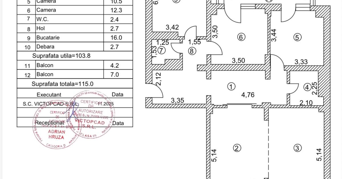 Apartament decomandat cu 4 camere în zona Unirii, Sector 3