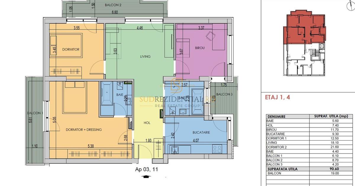 Apartament semidecomandat cu 4 camere în zona Brâncoveanu, Sector 4