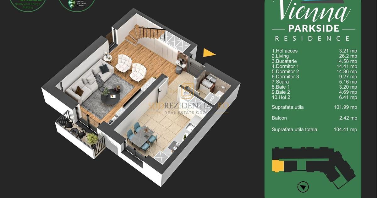 Apartament decomandat cu 4 camere în zona Metalurgiei, Sector 4