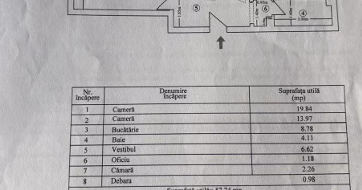 Apartament decomandat cu 2 camere în zona Olteniței, Sector 4