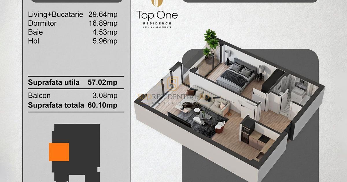 Apartament cu 2 camere în zona 13 Septembrie, Sector 5